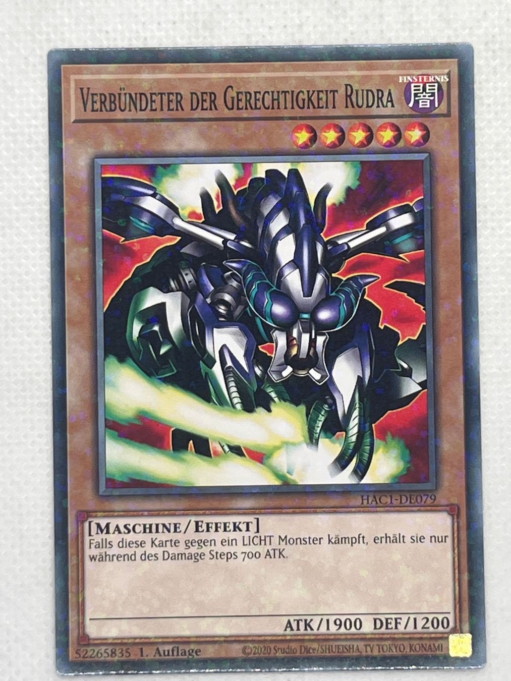 Yugioh Carte collezionabili: Verbündeter der Gerechtigkeit Rudra, Parallel Rare – Usato da Hinterkappelen venduto da Kim1992