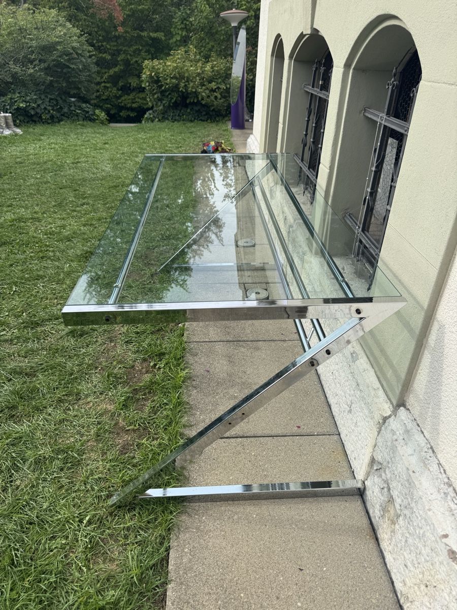 Scrivanie: Glasschreibtisch Metallgestell  – Usato da Zürich venduto da Glam08 3