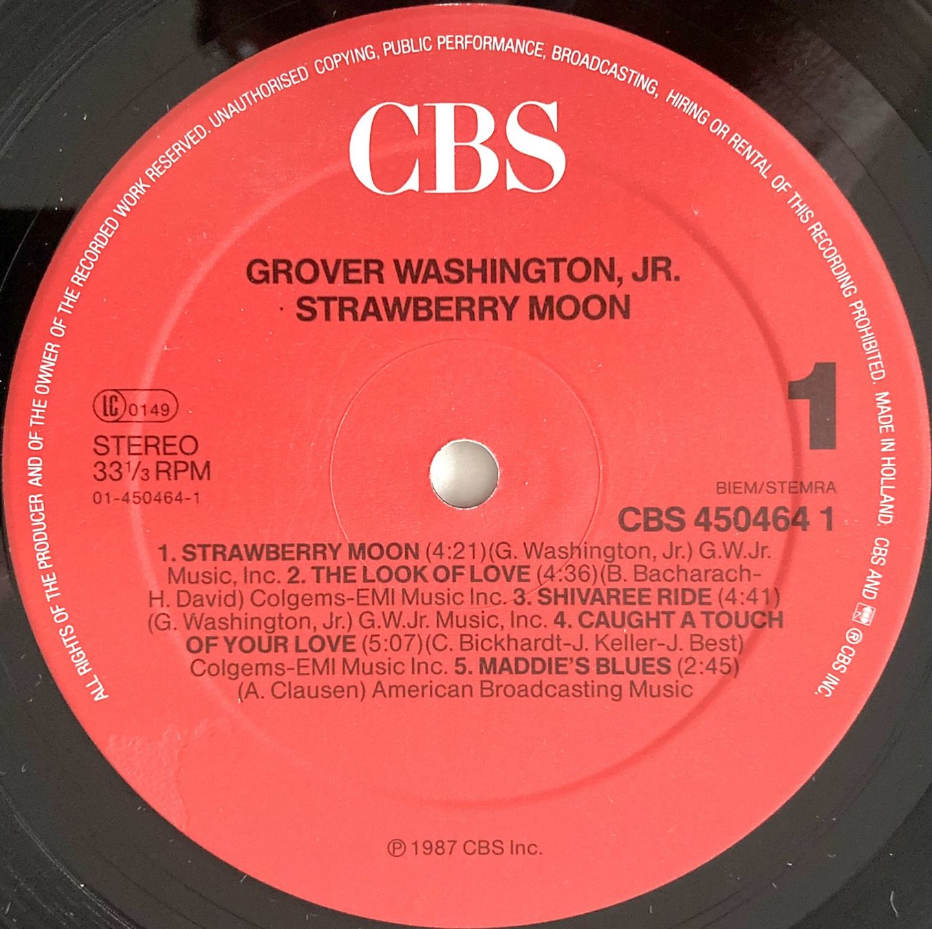 Dischi in vinile: GROOVER WASHINGTON, JR. - STRAWBERRY MOON – Usato da Bottens venduto da hotter-than-hell 2