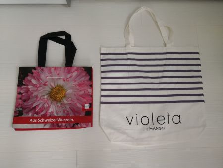 🤩2 STK: MANGO VIOLETA & GARTEN SHOPPER TASCHEN NEU
