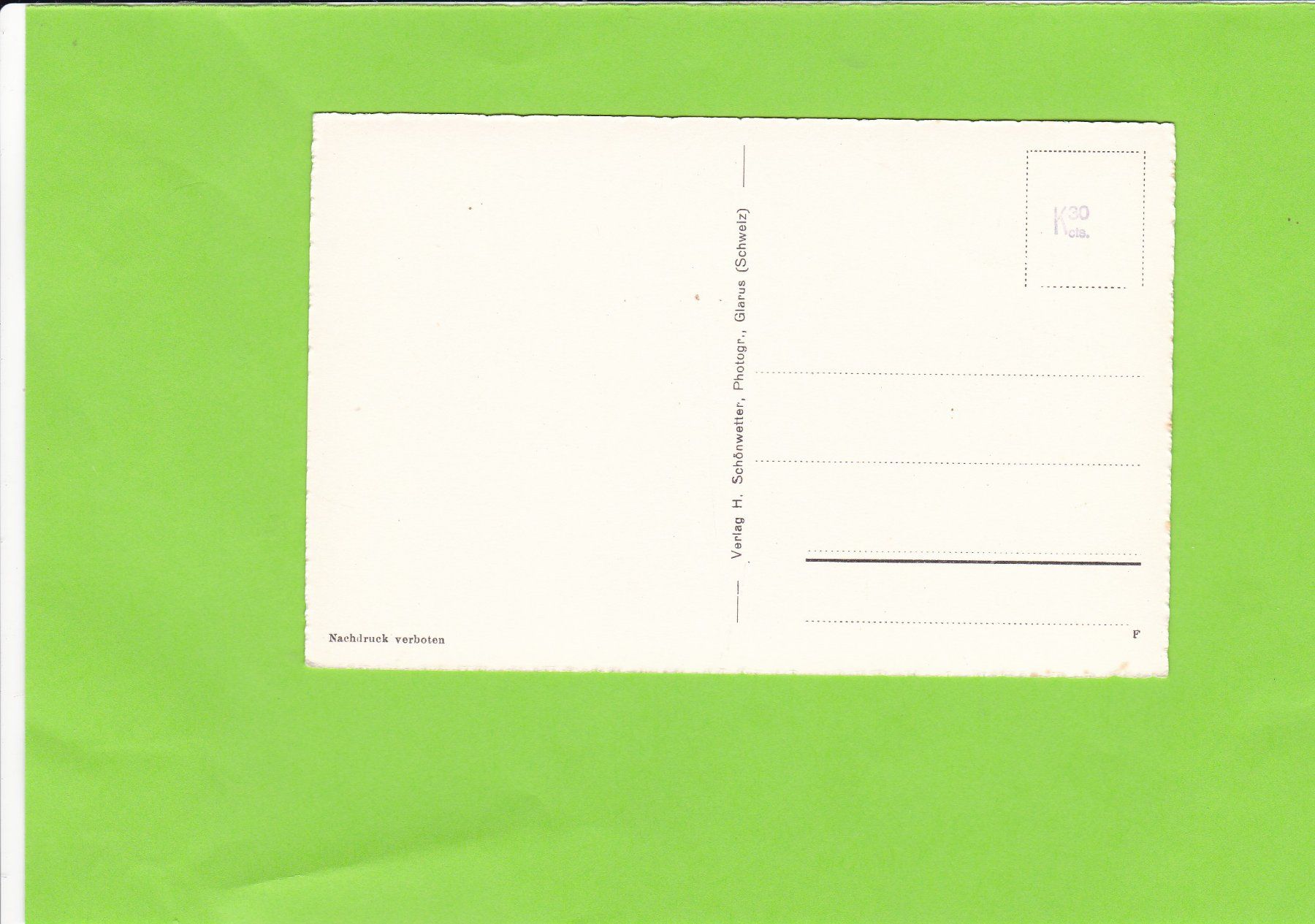 Cartoline postali: Leglerhütte-Glärnischkette – Usato da St. Peterzell venduto da neckertal 1
