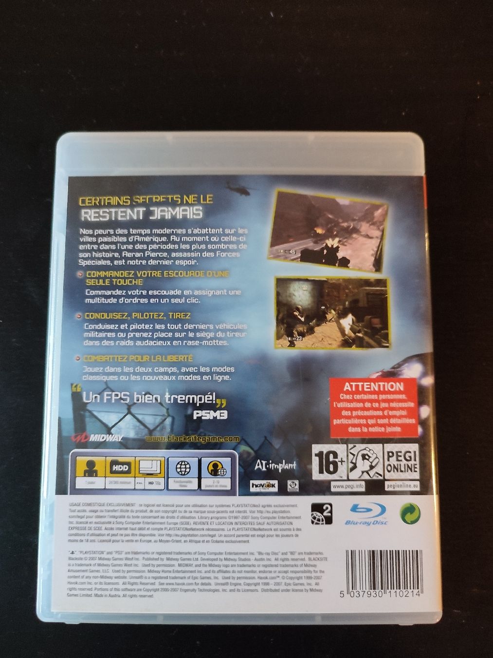 Sony Giochi: Jeux PS3 Blacksite en bon état – Usato da Martigny venduto da Errika 2