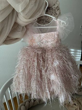 Festliches Babykleid in Rosa  Grösse 86