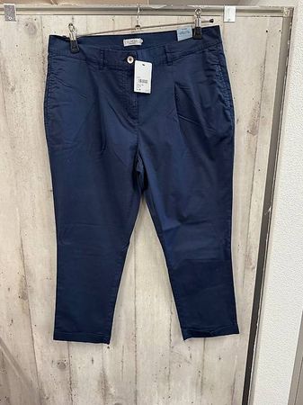 Clarina Collection Damen Chinohose 7/8 Marine Gr. 46 Neu