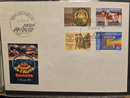 Ersttagsbriefe 1971-78, 7 Stk. Autosalon, Bea -  Briefmarken