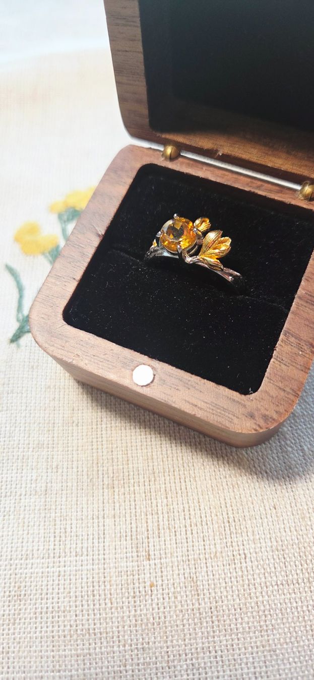 Anelli: NEW - S925 Citrine Ring (Adjustable) – Nuovo (secondo la descrizione) da Zürich venduto da cin_wcf6 4