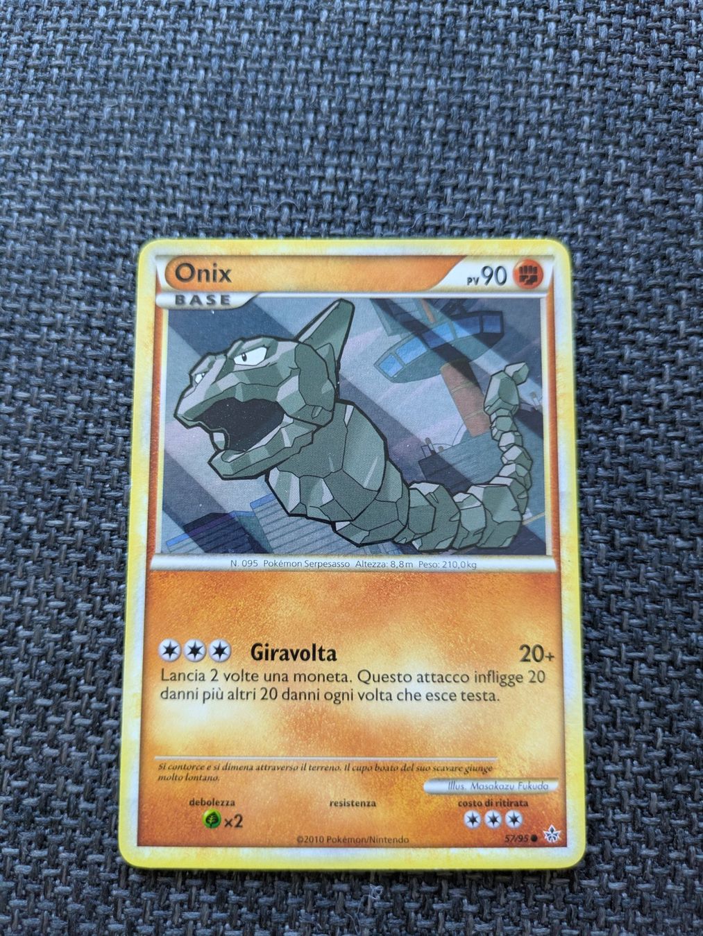 Pokémon Carte collezionabili: ONIX, UNLEASHED, UL57, COM, 2010, ITA, GD – Usato da Losone venduto da AlpineLayer