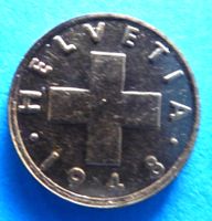 Münze 1 Rappen 1948
