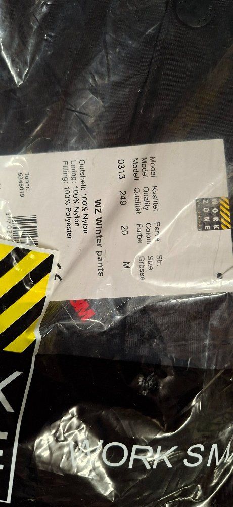 Pantaloni: Work Zone Winterhose Gr. M Neu – Nuovo e nell'imballaggio originale da Domat Ems venduto da Gaar0 1