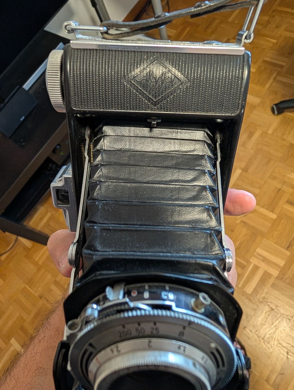 Agfa Kamera: Agfa Billy Klappkamera mit Originaltasche – Gebraucht aus Roggwil BE von MA-4900 5