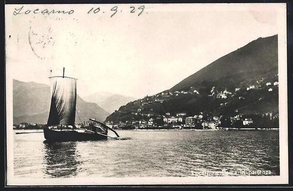 Cartes postales: AK Locarno, Barca in partenza – D'occasion à Berlin par bartko-reher