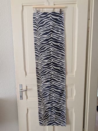 Edles 100%Seiden Tuch Schal Bandana Zebra Muster 🦓 35x138cm