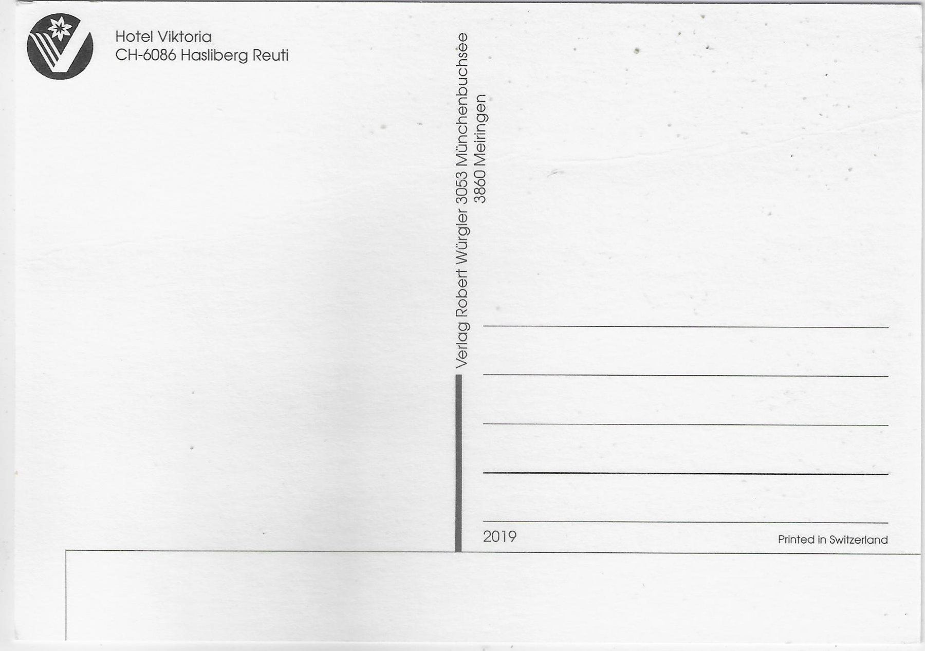 Cartes postales: Hotel Viktoria Hasliberg – D'occasion à Ettingen par Kartenplanet 1