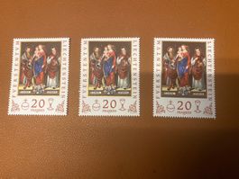 FL-gültige Marken 3 x 20 -Fr. - nicht gültig für Pakete