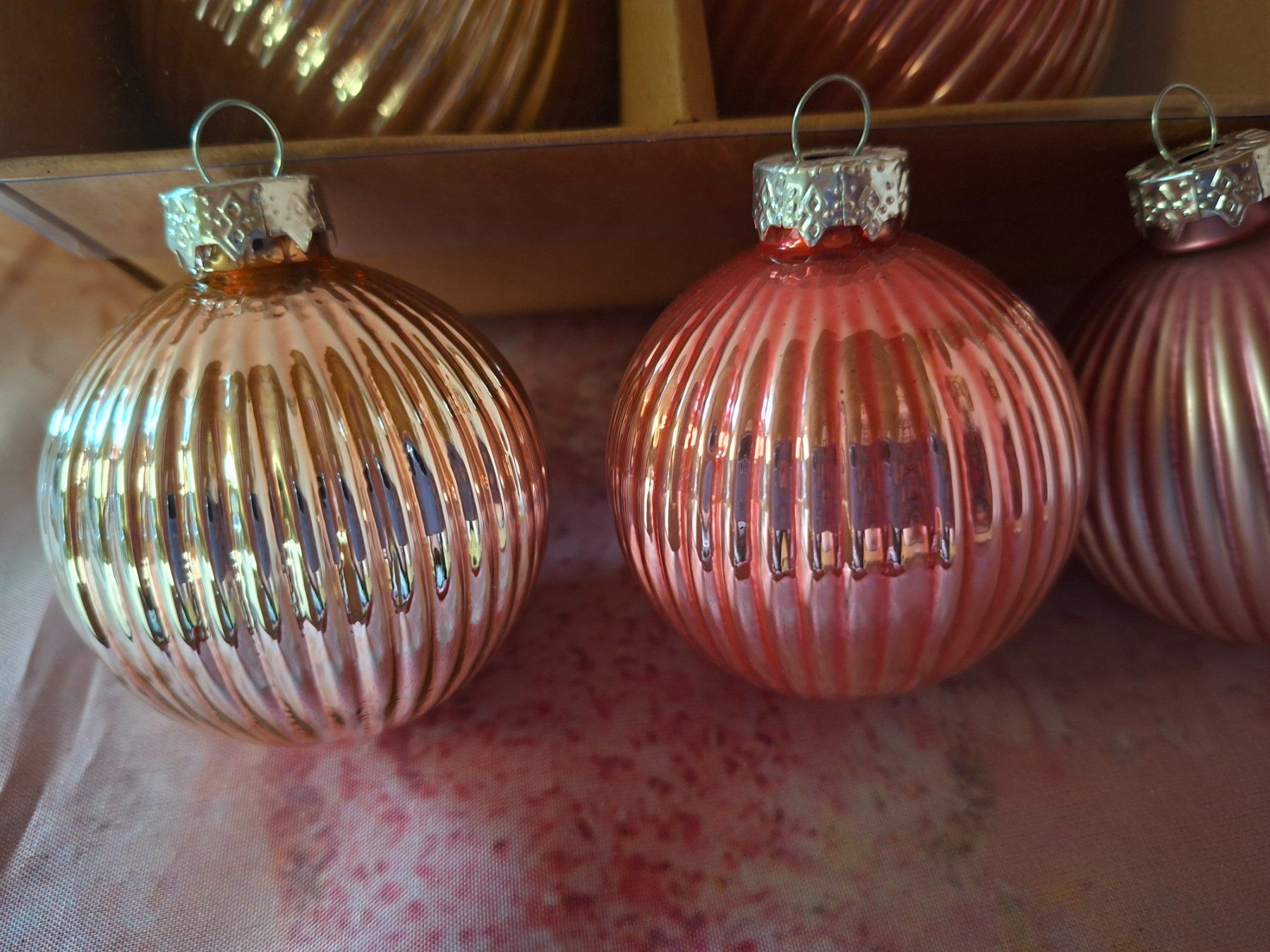 Tutte le decorazioni: neu: 10 Weihnachtskugeln Glas rosa – Nuovo e nell'imballaggio originale da Nassen venduto da verrueckt 1