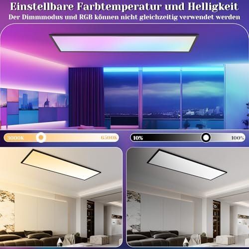 Lustres & lampes de plafonds: LED Panel Dimmbar Deckenleuchte RGB Farbwechsel Deckenpanel – Neuf avec emballage d'origine à Hundwil par pak_b5sl 5
