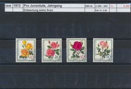 1972 Pro Juventute, Jahrgang, ET - Stempel