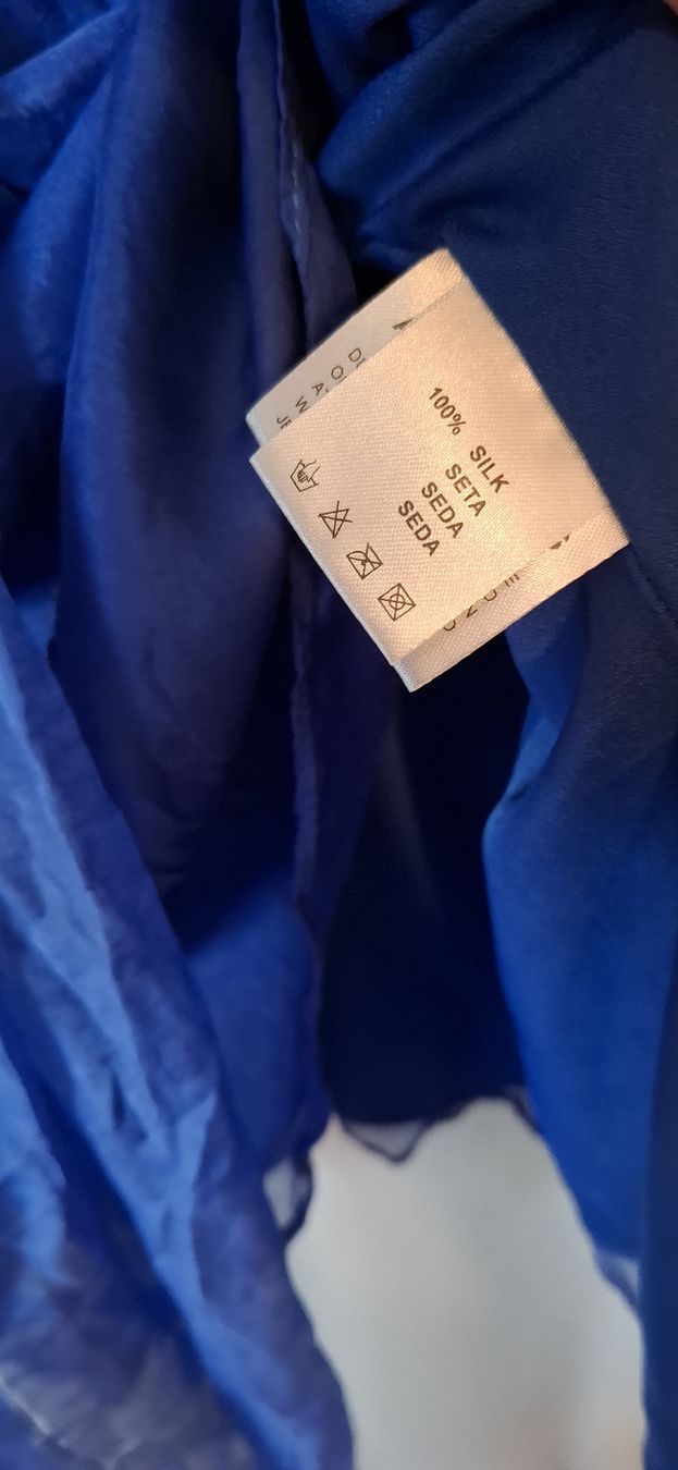 Kleider: Kleid blau Grösse 38 100% Seide  – Gebraucht aus Rheinfelden von tab_lys6 3