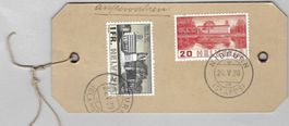 211, 214 Paketbegleitadresse von NIDFURN 24.V.38 Kat. 50.-