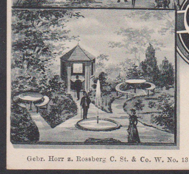 Cartoline postali: Rossberg  ZH  Töss -  alte Ansichtskarte 3-Bild  - gest.1908 – Usato da Vitznau venduto da Ropaku 2