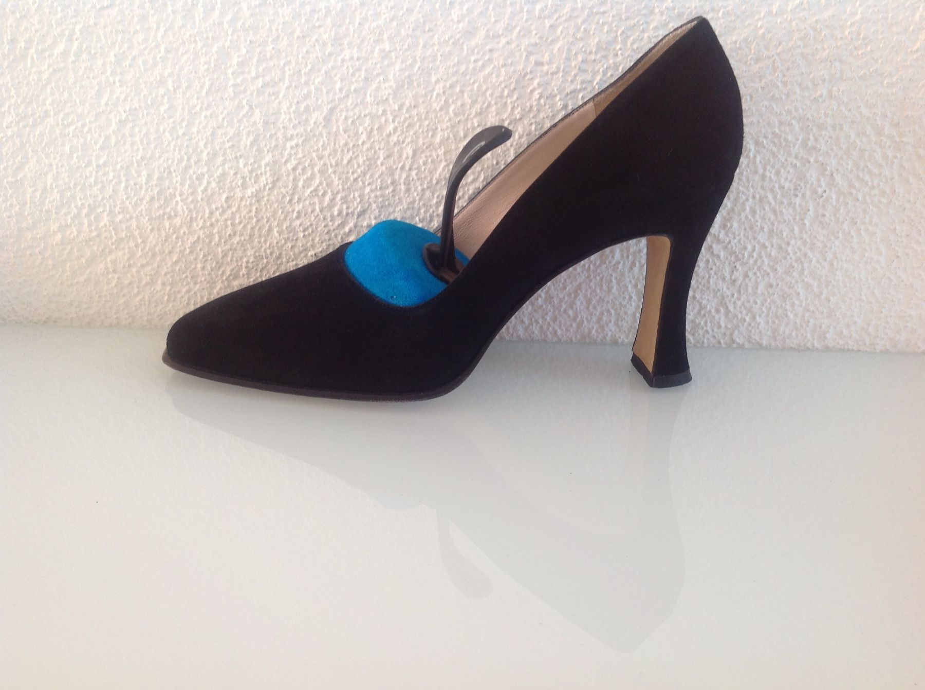 Damenschuhe: Highheels Wildleder schwarz Gr. 37.5 – Gebraucht aus Münsingen von Innchen 2