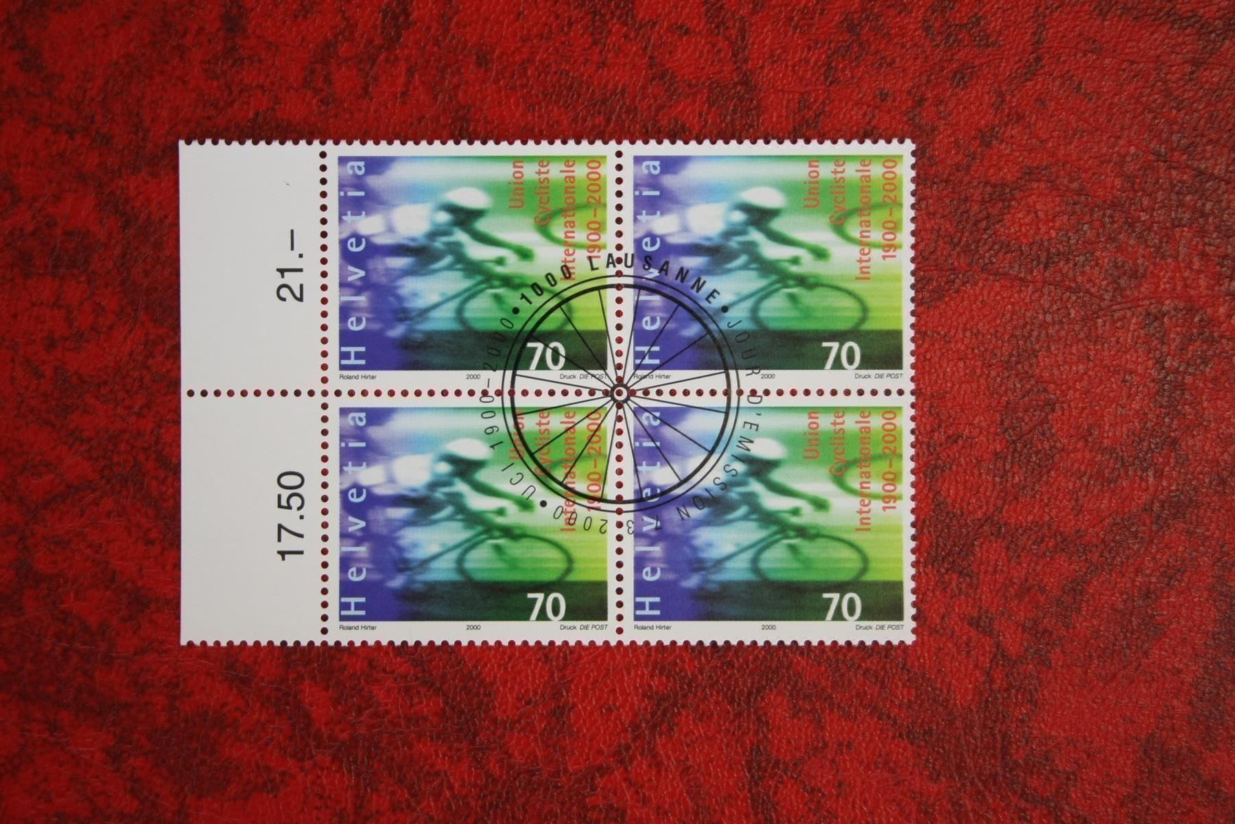 Alle Briefmarken: 2000: 989 4er-Block ET. mit Gummi – Neu (gemäss Beschreibung) aus Deitingen von Lglobi