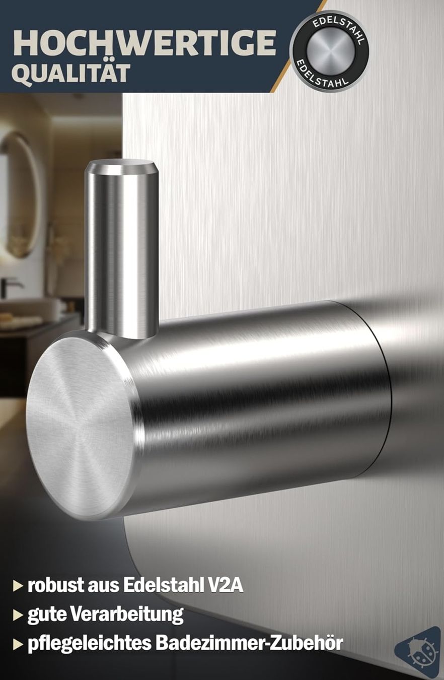 Ferramenta: Neu: 2x towel hooks – Nuovo e nell'imballaggio originale da Büsserach venduto da mis_fg52 1