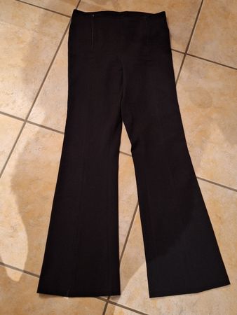 Hose mit Satineffekt tiefschwarz