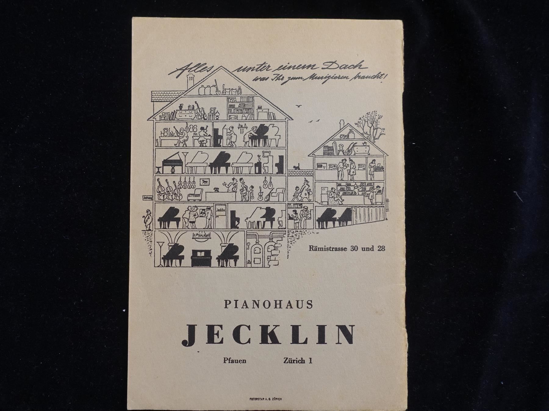 Libri: Musica Heft 1 - Jecklin – Usato da Gutenswil venduto da Optico 3