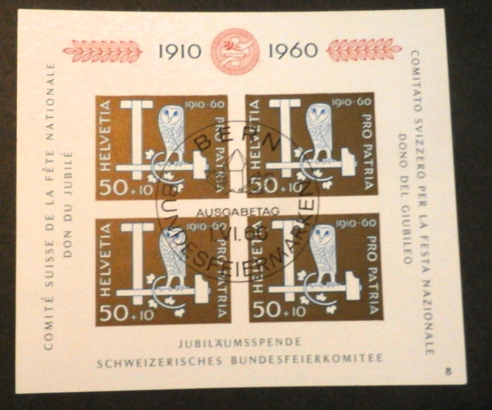 Alle Briefmarken: CH Pro Patria 1960 ET – Gebraucht aus Kehrsatz von Bernherb2