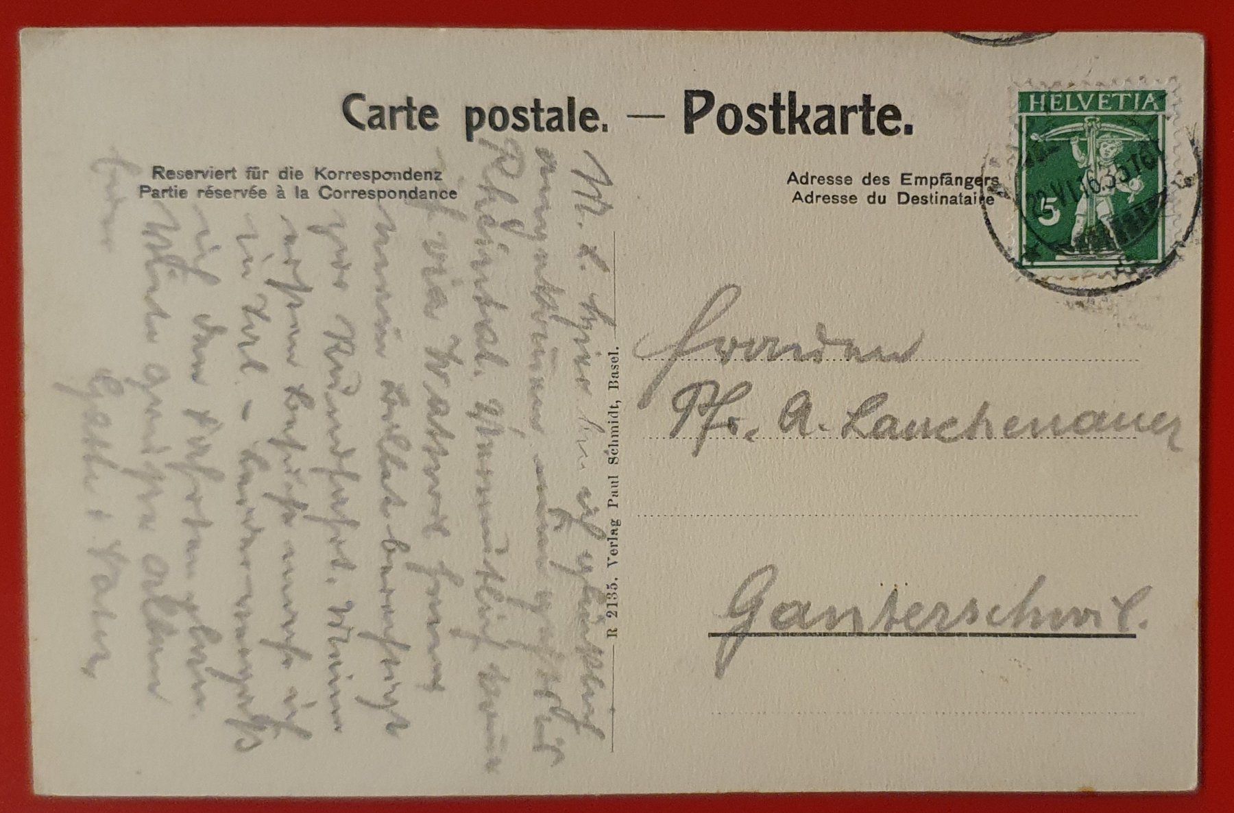 Cartoline postali: Rorschach Hafen 1916 – Usato da Kreuzlingen venduto da Rschweiz1 1