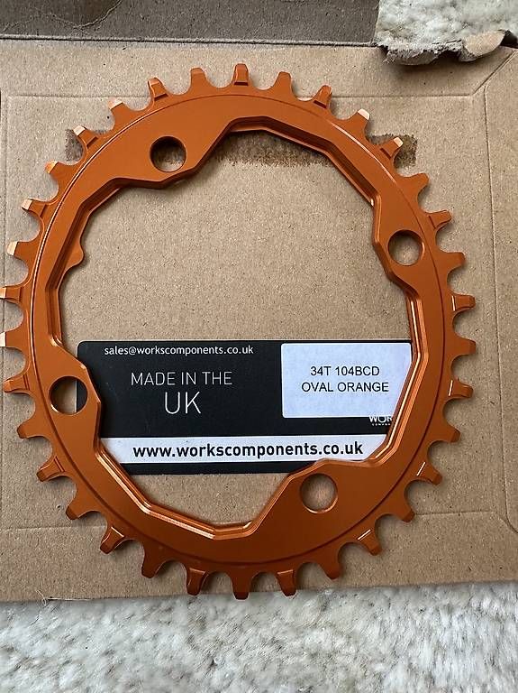 Ersatzteile: Chainring 34t Oval 104 bcd. Works Components UK Neu – Gebraucht aus Wollerau von Porscheteil 1