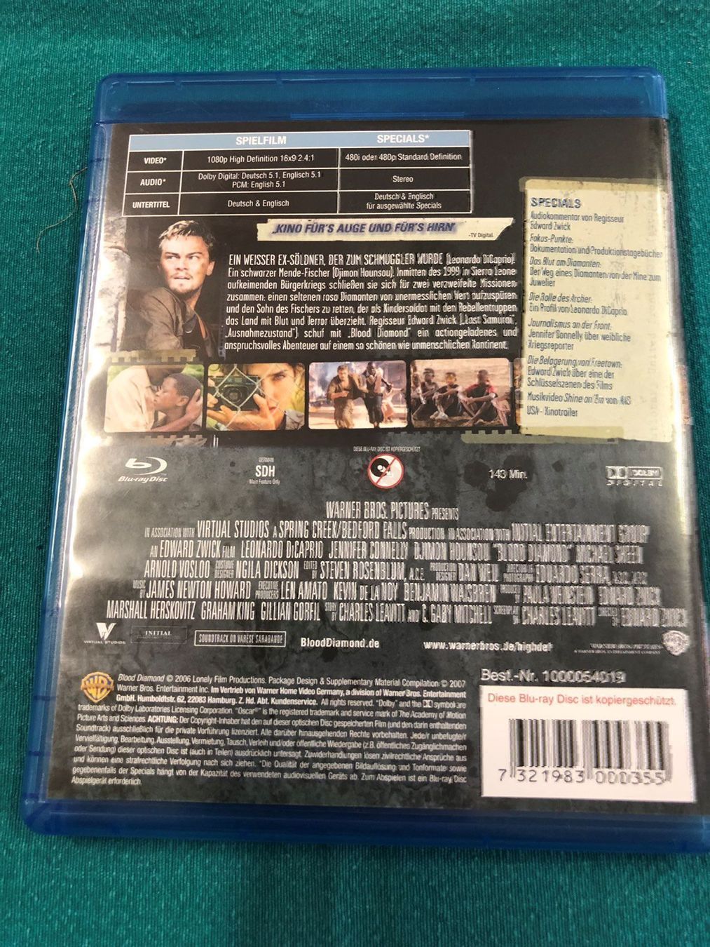 Tutti i DVDs: Blood Diamond – Usato da Dietikon venduto da Buchantiqdietikon 1