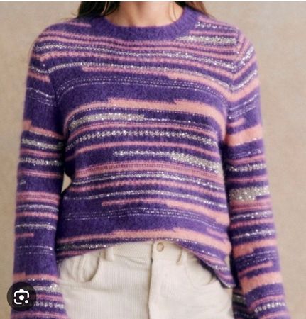 Neu Sézane Hanane Jumper Gr S mit Alpaca woll