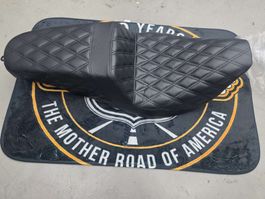 Harley Davidson Touring Sitz Schwarz Rautenmuster