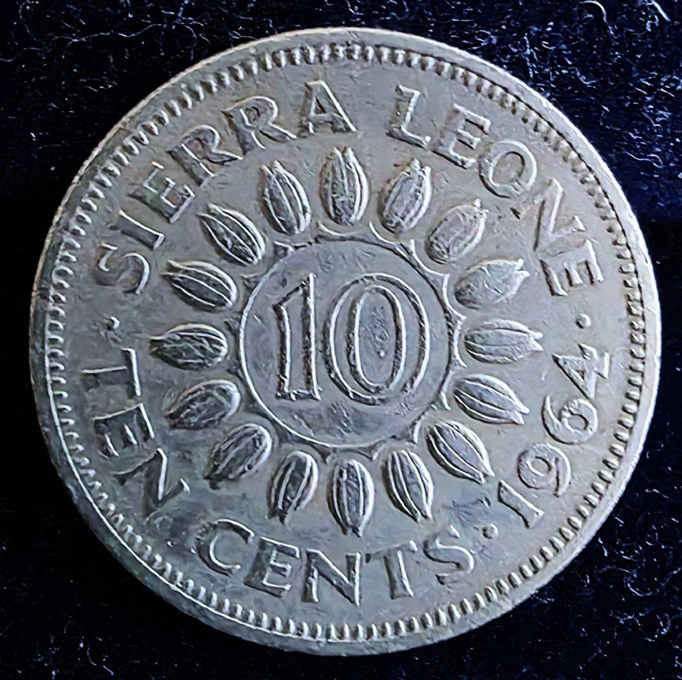 Toutes les monnaies: SIERRA LEONE 10 CENT 1964 – D'occasion à Winterthur par Creso70