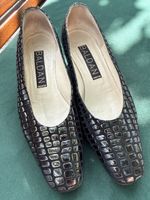 BALDAN Vintage Luxus Pumps Kroko-Optik Gr. 37.5