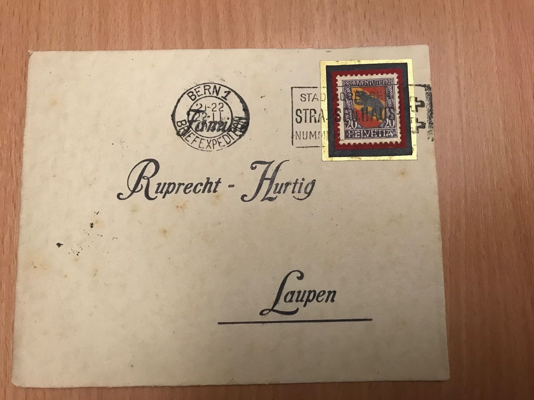 Tutti i francobolli: 1922, J19 auf geschlossenem Couvert – Usato da stäfa venduto da brandy66