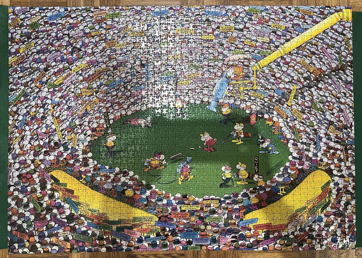 Heye Puzzle: Puzzle Mordillo "Master Putt" 2000 pièces, complet! – Usato da Ecublens VD venduto da Mauchat