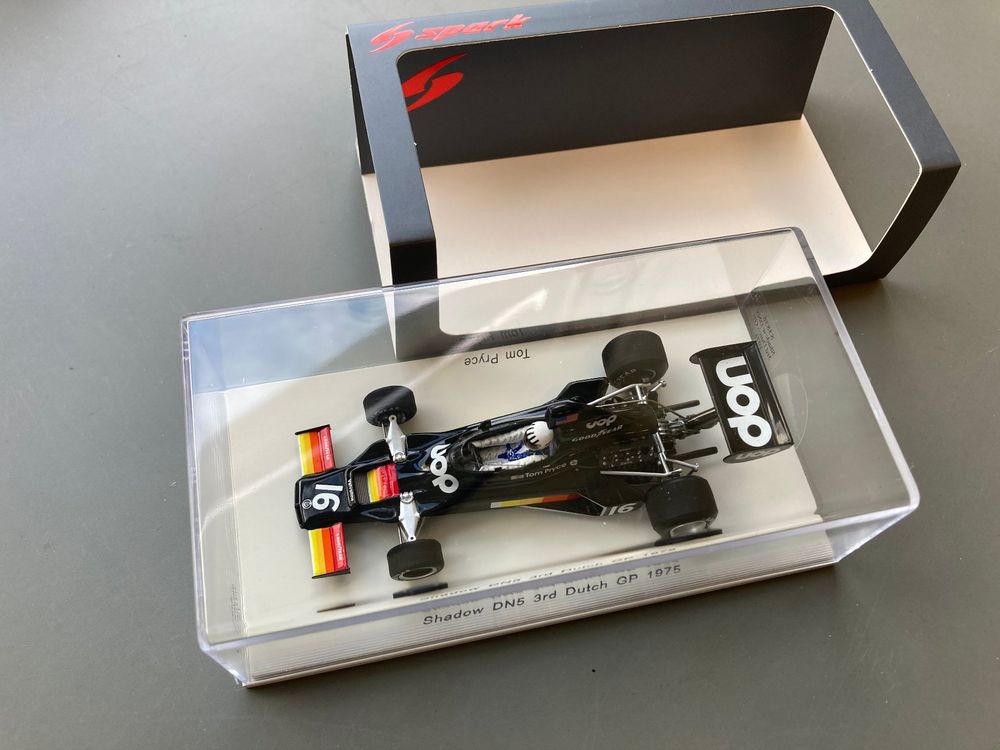 Spark 1/43 S3836 Shadow DN5 Ford-Cosworth N°16, Dutch GP 1975, Tom Pryce