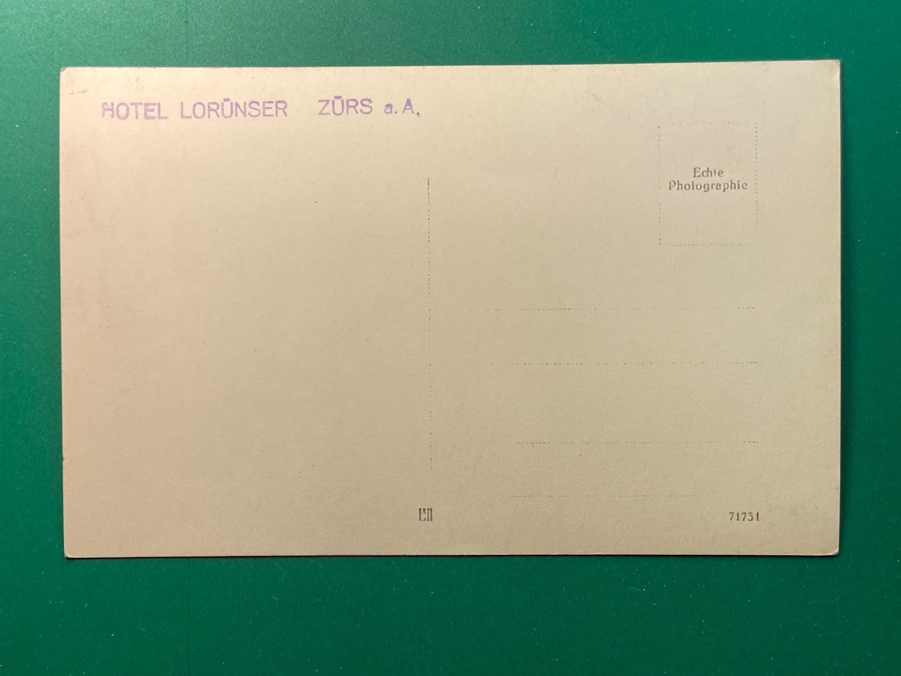 Ansichtskarten: Hotel Lorünser - Zürs a. A. – Gebraucht aus Steg VS von _vinci_ 1