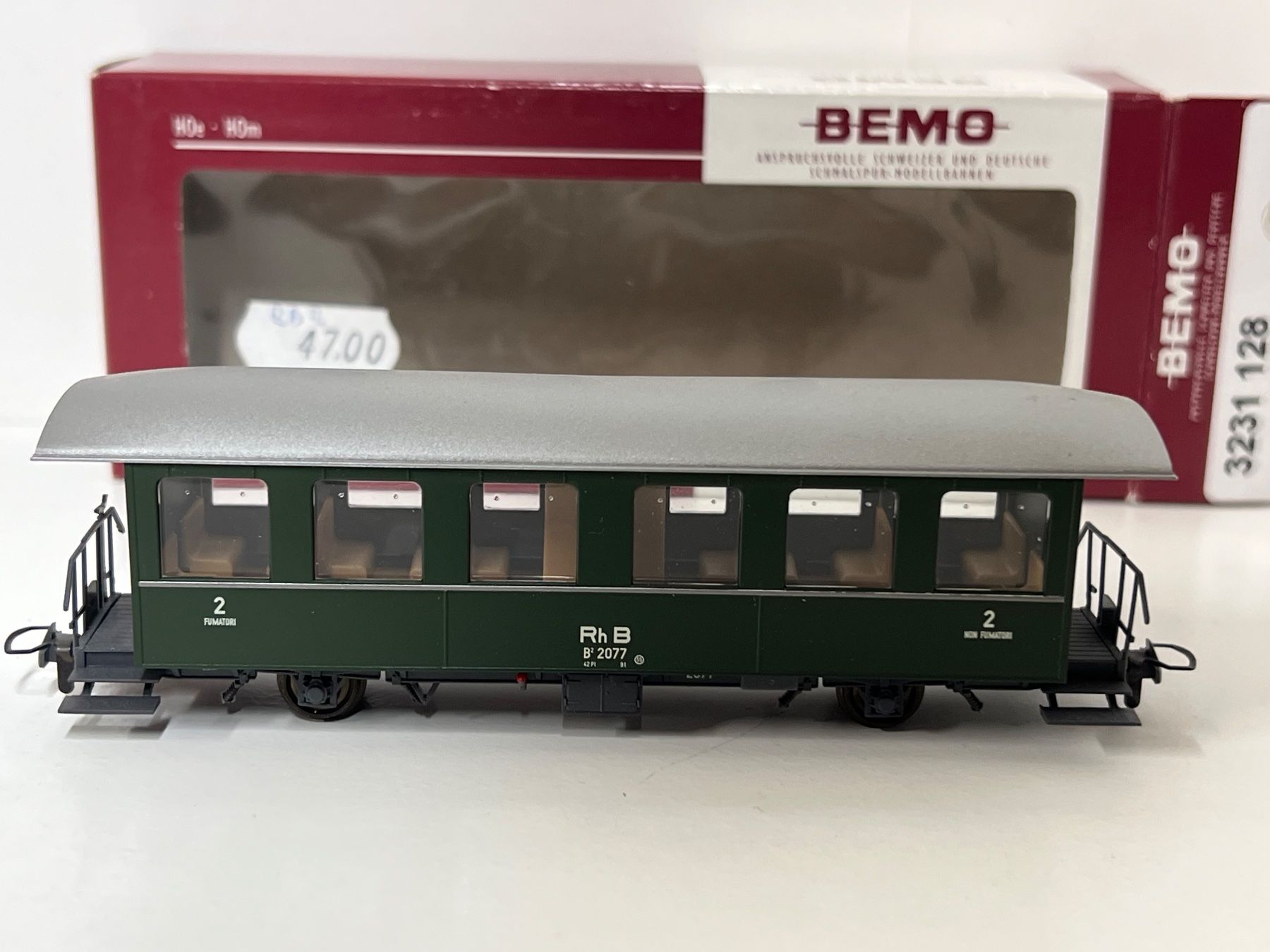 Bemo Modelleisenbahnen: Bemo RhB B2 2077 2.Kl. H0m – Gebraucht aus Neuenhof von ludovicco 2
