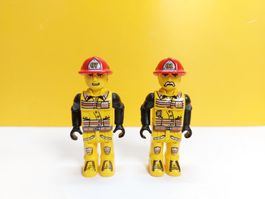LEGO 4 Juniors 2 Figuren Feuerwehrmann J. Stone js001, js007