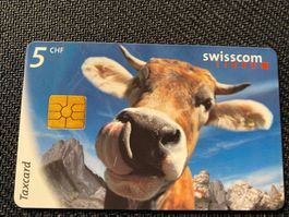 Taxcard, CHF 5.-, a kind of Muh, ungebr.