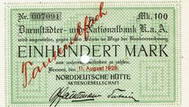 Bremen 1000 Mark Überdruck 11.08.1923 VZ-VZ+