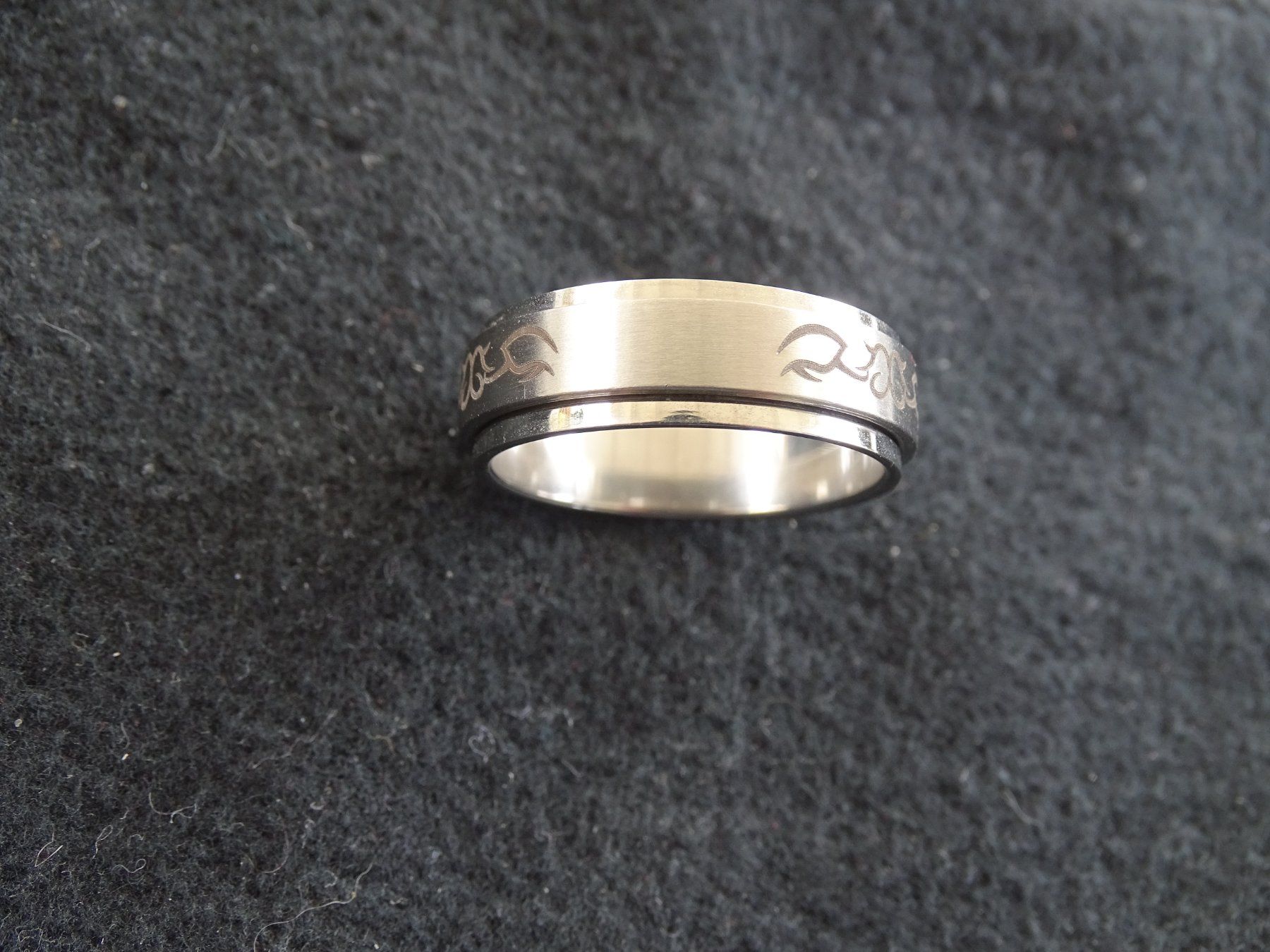 Anelli: Ring Edelstahl Tattoo drehbar – Nuovo (secondo la descrizione) da Obergerlafingen venduto da STOGS 3