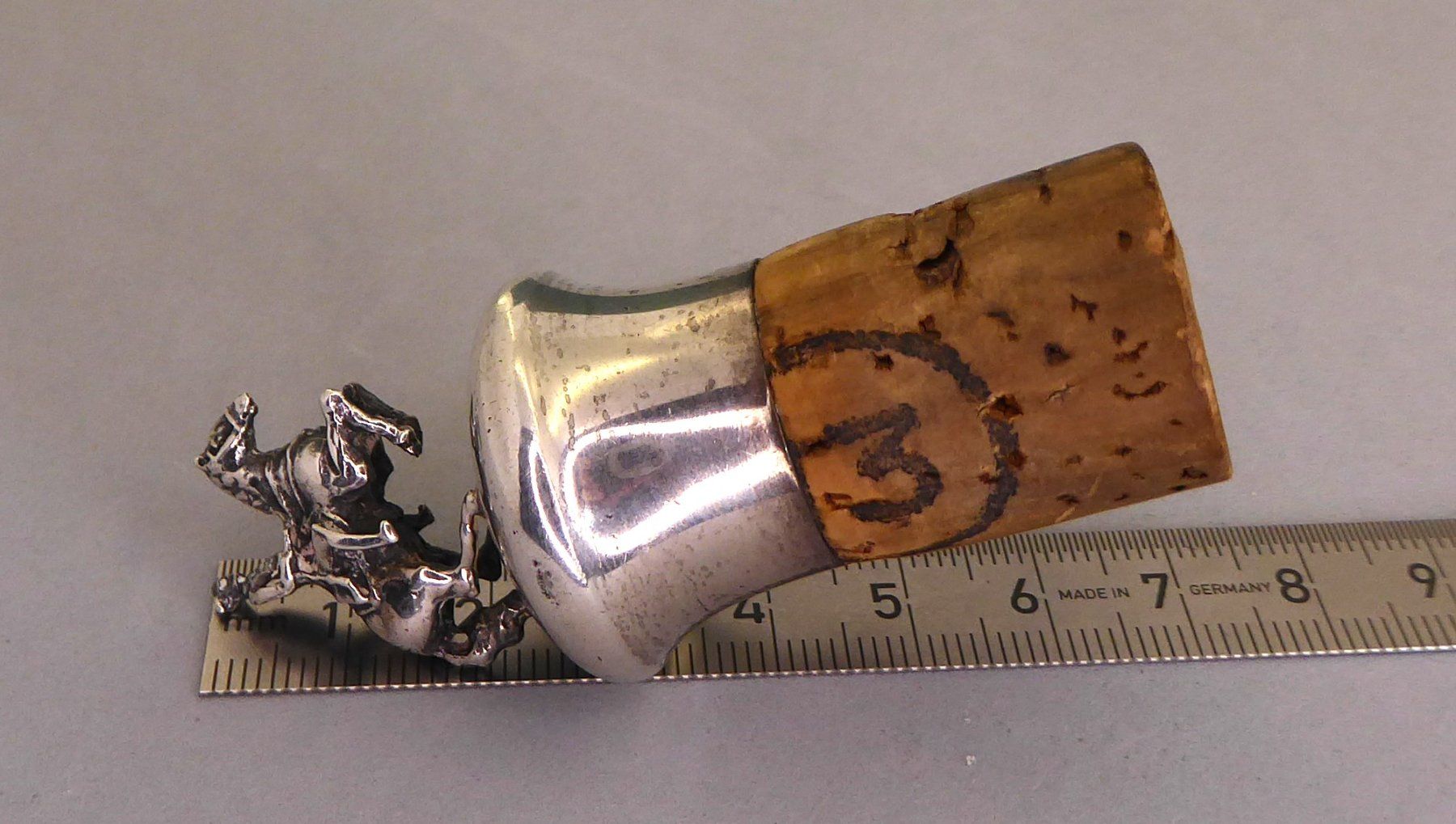 Apribottiglie & Tappi per chiusura: Antiker Flaschen Zapfen 800 Silber – Usato da Muri AG venduto da silvermouse007 2