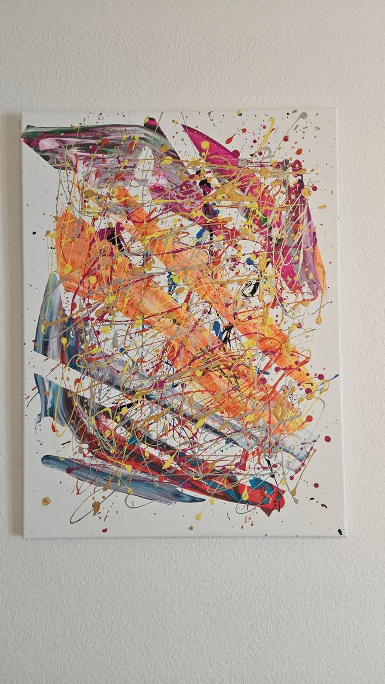 Gemälde: Tableau abstrait unique, fait main - idée cadeau! – Neu (gemäss Beschreibung) aus Le Locle von fab_c9hh
