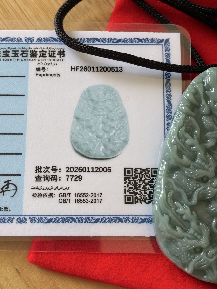 Statuette: Chinese jade talisman amulette figure dragon – Usato da St-Aubin-Sauges venduto da asianart 5