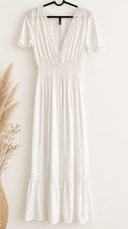 Damen Kleid Weiss